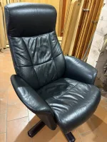 Natūralios odos fotelis